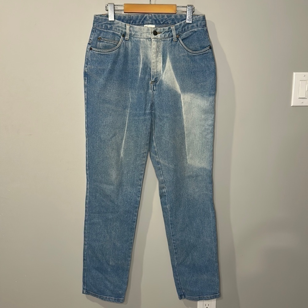 Club Monaco High Rise Two-Tone Jeans Blue Women's Size 12